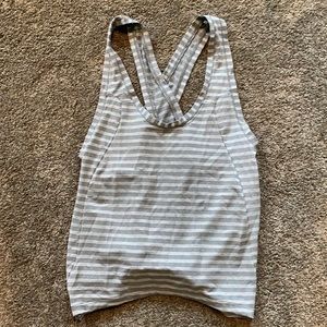 Zyia Grey Nimbus split back tank